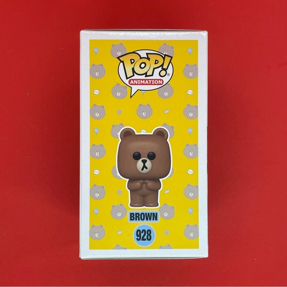 Funko Pop! Line Friends Brown Flocked #928 Funko-Shop LE Exclusive 7500 PCS - Picture 4 of 6